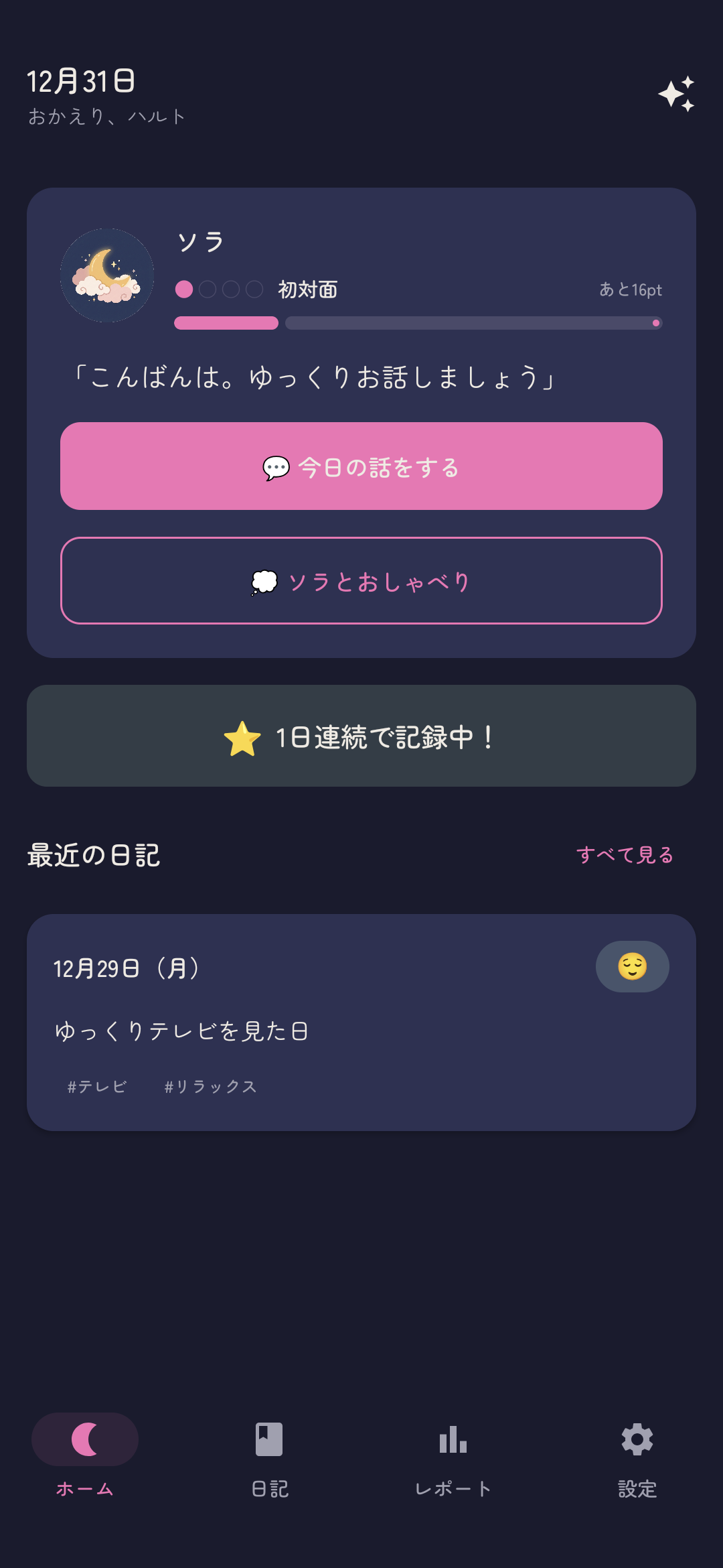 親近感レベル表示